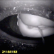 In this voyeur clip, a camera installed inside of a portable chemical toilet records a woman taking a piss and a massive, long shit. Over 5 minutes.
